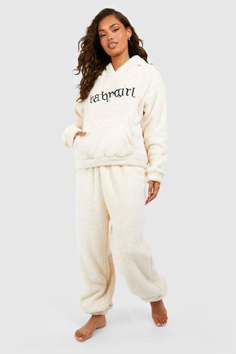 Womens Baby Girl Slogan Fleece Loungewear Set - - 10 - boohoo - Modalova
