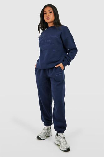 Womens Petite Members Club Tracksuit - - XS - boohoo - Modalova