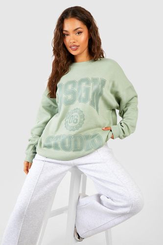 Womens Dsgn Studio Slogan Oversized Sweatshirt - - M - boohoo - Modalova