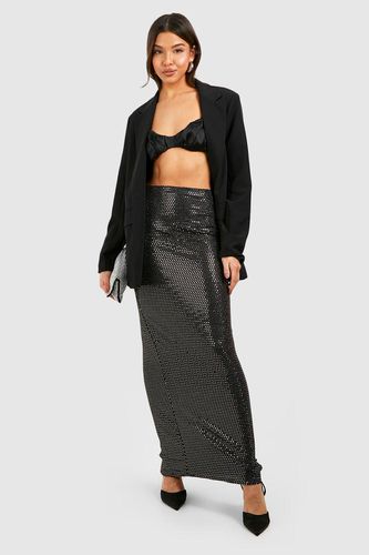 Womens Sequin Maxi Slip Skirt - - 10 - boohoo - Modalova