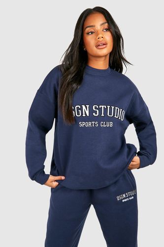Womens Dsgn Studio Applique Oversized Sweatshirt - - XL - boohoo - Modalova