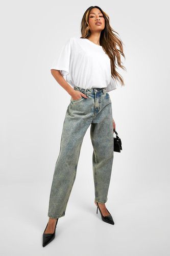 Womens Vintage Tint High Rise Mom Jeans - - 10 - boohoo - Modalova