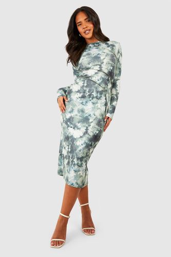 Womens Plus Seam Detail Abstract Midi Dress - - 20 - boohoo - Modalova
