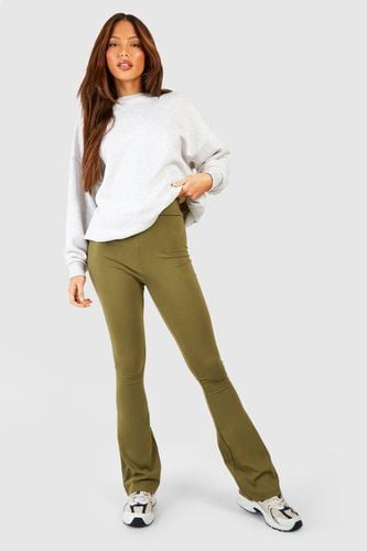 Womens Tall Cotton Jersey Ruched Booty Boosting Flares - - 14 - boohoo - Modalova