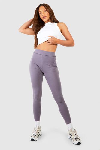 Womens Tall Cotton Jersey Ruched Booty Boosting Leggings - - 8 - boohoo - Modalova