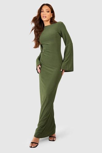 Womens Tall Premium Soft Touch Scoop Back Flare Sleeve Maxi Dress - - 16 - boohoo - Modalova