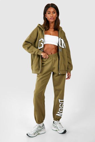 Womens Dsgn Studio Puff Print Oversized Cuffed Jogger - - XS - boohoo - Modalova