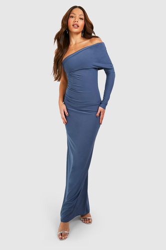 Womens Tall Premium Soft Touch Draped Asymetric Maxi Dress - - 10 - boohoo - Modalova