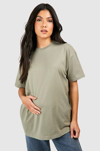 Womens Maternity Basic Oversized T-shirt - - 10 - boohoo - Modalova