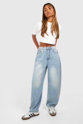 Womens Mid Rise Carrot Fit Jeans - - 10 - boohoo - Modalova