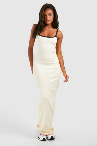 Womens Premium Contrast Binding Strappy Maxi Dress - - 14 - boohoo - Modalova