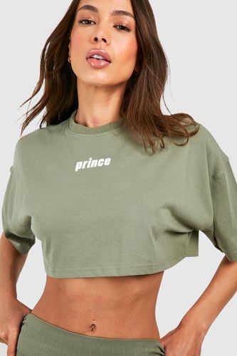 Womens Prince Super Cropped Boxy T-shirt - - 16 - boohoo - Modalova