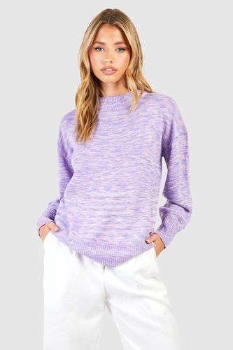 Womens Space Dye Knitted Jumper - - S - boohoo - Modalova