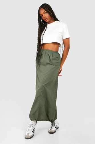 Womens Tall Nylon Pocket Detail Midaxi Skirt - - 12 - boohoo - Modalova