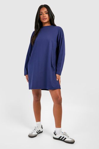 Womens Long Sleeve Jersey T-shirt Dress - - 10 - boohoo - Modalova