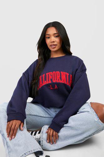 Womens Plus California Applique Sweatshirt - - 16 - boohoo - Modalova