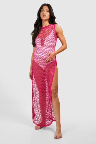 Womens Maternity Crochet Beach Maxi Dress - - 14 - boohoo - Modalova