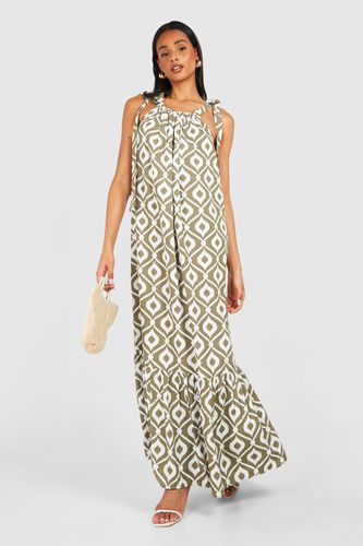 Womens Tall Abstract Printed Maxi Dress - - 10 - boohoo - Modalova