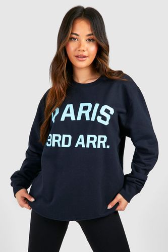 Womens Paris Slogan Oversized Sweatshirt - - XL - boohoo - Modalova