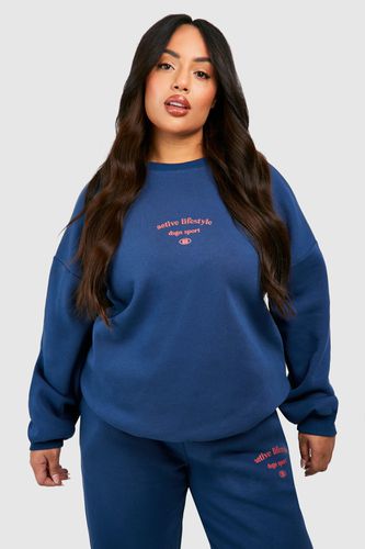 Womens Plus Active Dsgn Studio Oversized Sweatshirt - - 20 - boohoo - Modalova