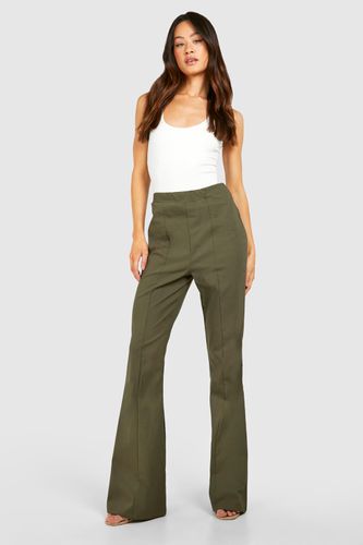 Womens Tall Bengaline Stretch Fit And Flare Trouser - - 10 - boohoo - Modalova