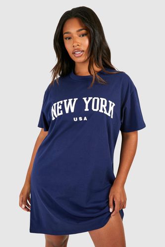 Womens Plus New York Printed T-shirt Dress - - 20 - boohoo - Modalova