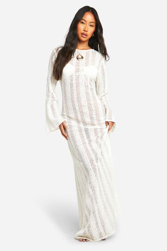 Womens Crochet Tie Beach Maxi Dress - - M - boohoo - Modalova