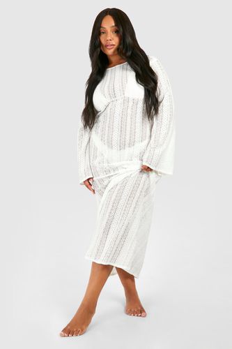 Womens Plus Crochet Beach Maxi Dress - - 16 - boohoo - Modalova