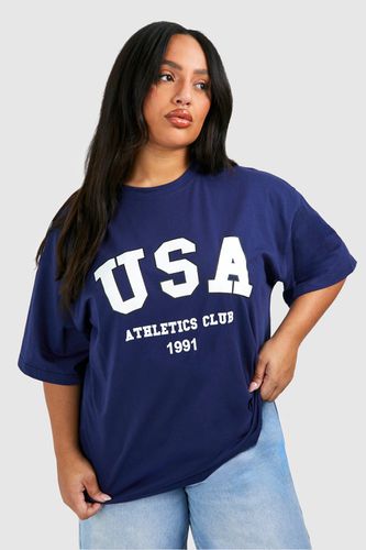 Womens Plus Usa Oversized T-shirt - - 18 - boohoo - Modalova