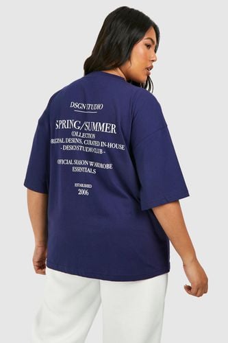 Womens Plus Dsgn Studio Back Print Oversized T-shirt - - 22 - boohoo - Modalova