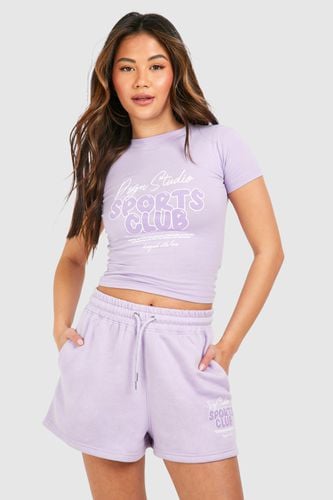 Womens Bubble Sports Club Fitted T-shirt - - L - boohoo - Modalova