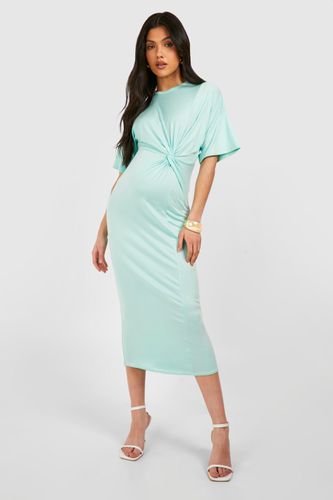 Womens Maternity Knot Supersoft Midaxi Dress - - 10 - boohoo - Modalova