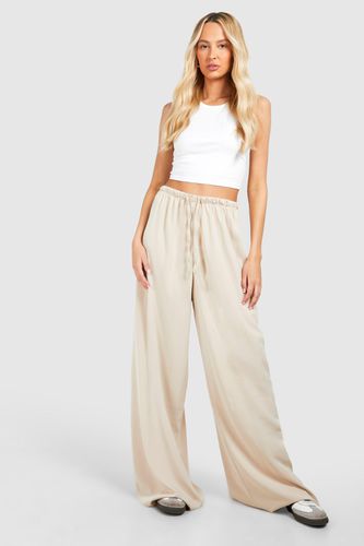 Womens Tall Woven Wide Leg Trousers - - 18 - boohoo - Modalova