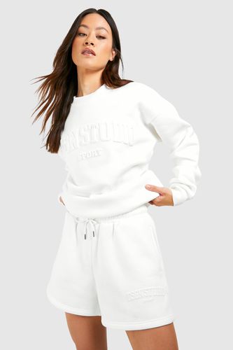 Womens Tall Dgsn Studio Embossed Sweat & Short Set - - 18 - boohoo - Modalova