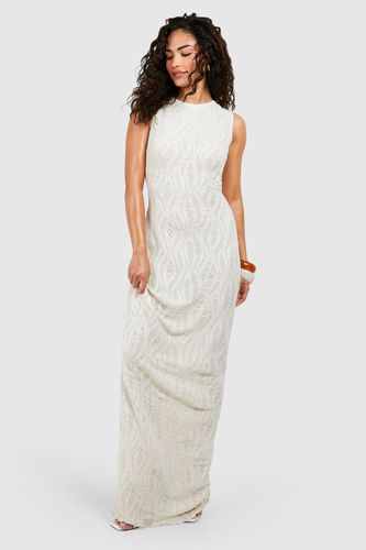 Womens Petite Textured Sleeveless Maxi Dress - - 10 - boohoo - Modalova