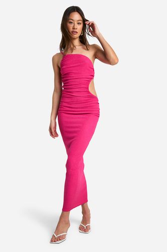 Womens Tall Textured One Shoulder Maxi Dress - - 10 - boohoo - Modalova