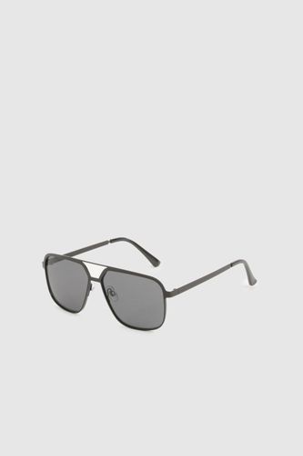 Womens Silver Tinted Oversized Aviator Sunglasses - - One Size - boohoo - Modalova