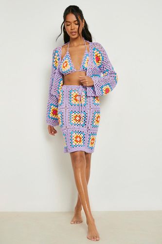 Womens Premium Crochet Mini Skirt - - M - boohoo - Modalova