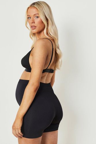 Womens Maternity Seamless Bump Support Shorts 2 Pack - - XXL - boohoo - Modalova
