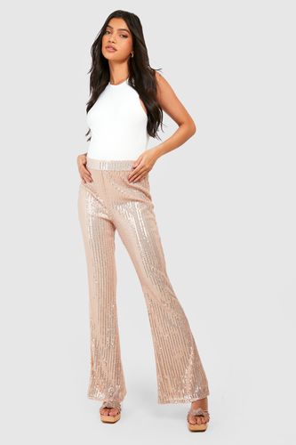 Womens Maternity Sequin Stretch Flare Trousers - - 12 - boohoo - Modalova