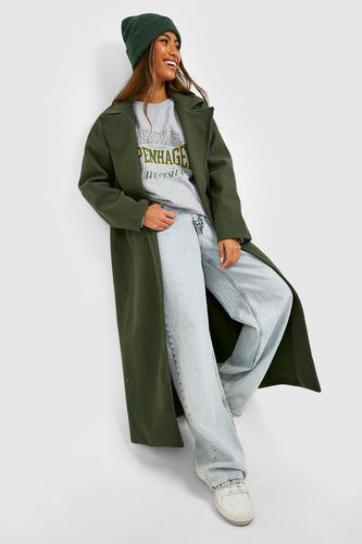 Womens Oversized Maxi Wool Look Coat - - 10 - boohoo - Modalova