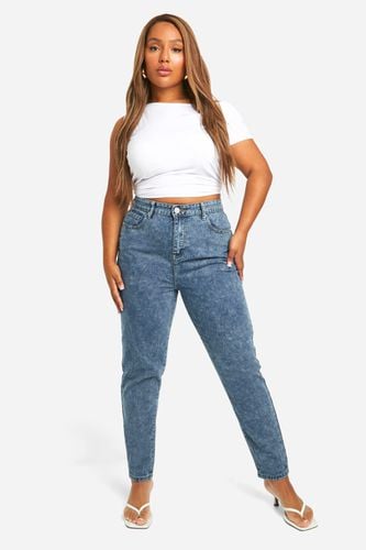 Womens Plus High Waist Mom Jeans - - 20 - boohoo - Modalova