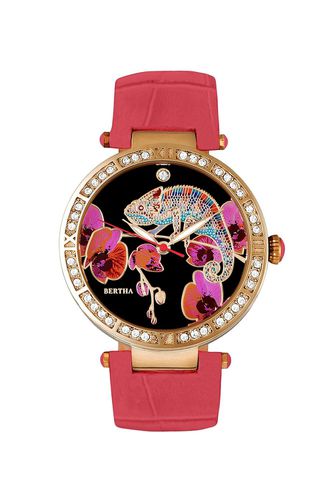 Womens Camilla Mother-Of-Pearl Leather-Band Watch - - One Size - Bertha - Modalova