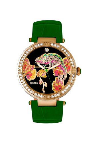 Womens Camilla Mother-Of-Pearl Leather-Band Watch - - One Size - Bertha - Modalova