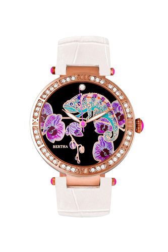 Womens Camilla Mother-Of-Pearl Leather-Band Watch - - One Size - NastyGal UK (+IE) - Modalova