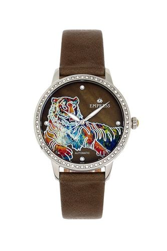 Womens Diana Automatic Engraved MOP Leather-Band Watch - - One Size - NastyGal UK (+IE) - Modalova