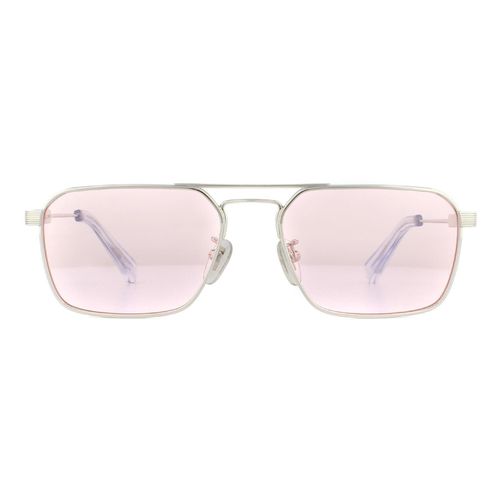 Rectangle Shiny Palladium Pink Sunglasses - - One Size - NastyGal UK (+IE) - Modalova