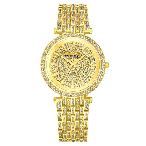 Womens Madison 5527 38mm Crystal Encrusted Watch with Stainless Steel Bracelet - - One Size - SO&CO - Modalova