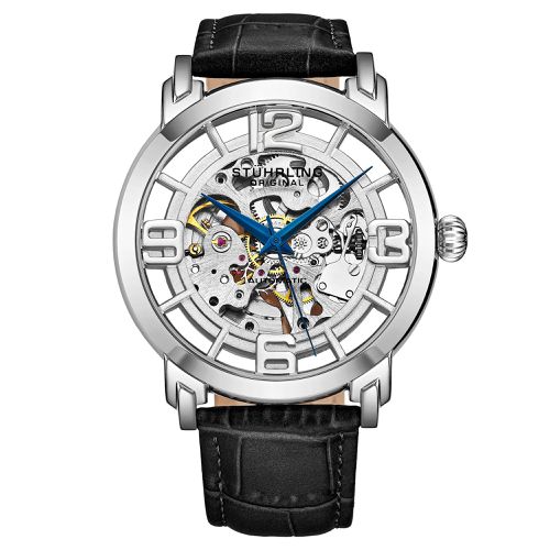 Winchester Automatic 42 mm Skeleton Watch with Leather Band - - One Size - STÜHRLING Original - Modalova