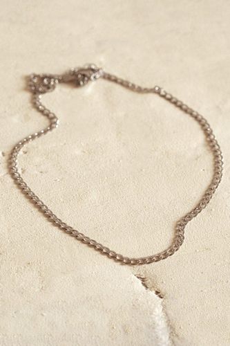 Womens Silver Flat Curb Chain Necklace - - 18 inches - MUCHV - Modalova